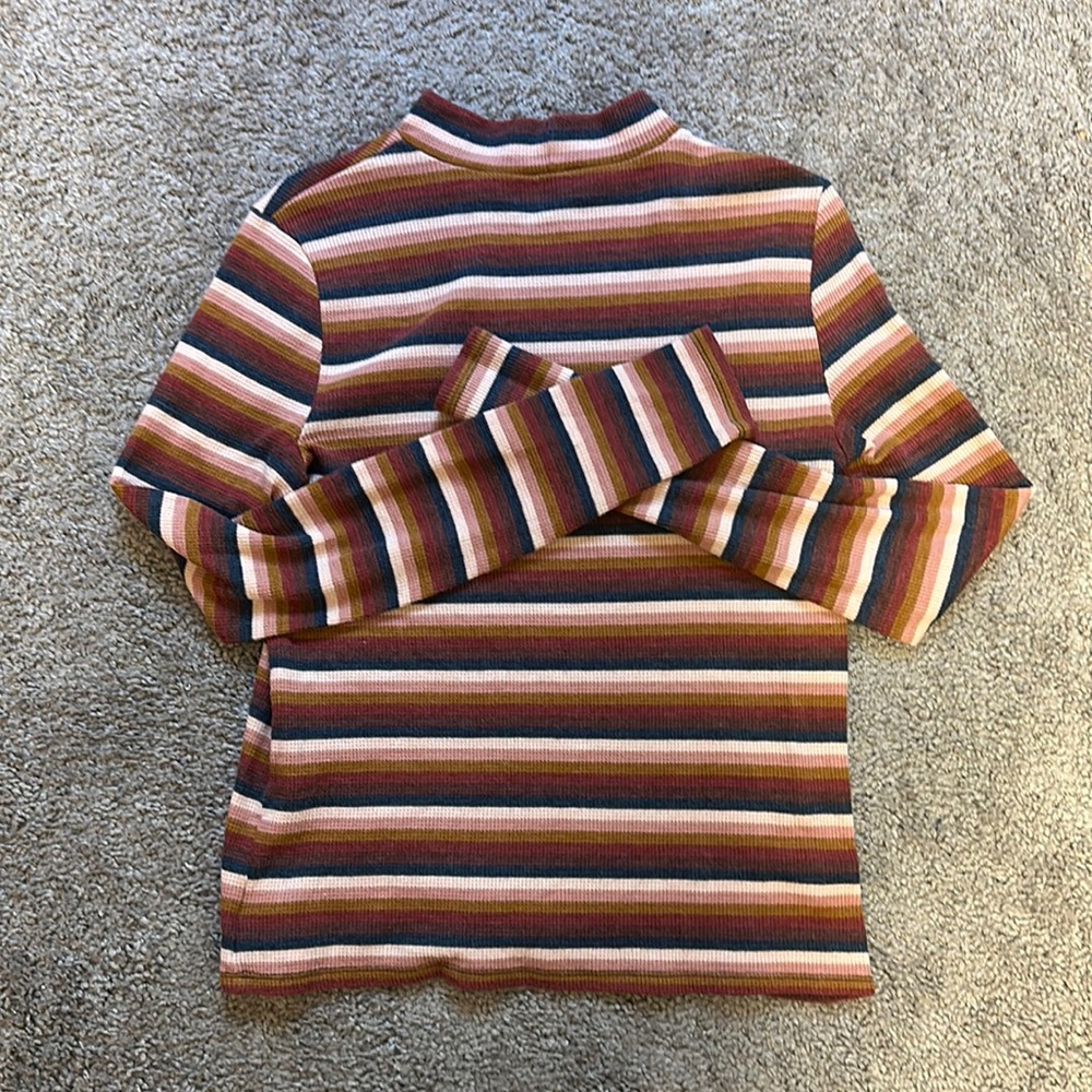 Striped American eagle long sleeve turtle neck